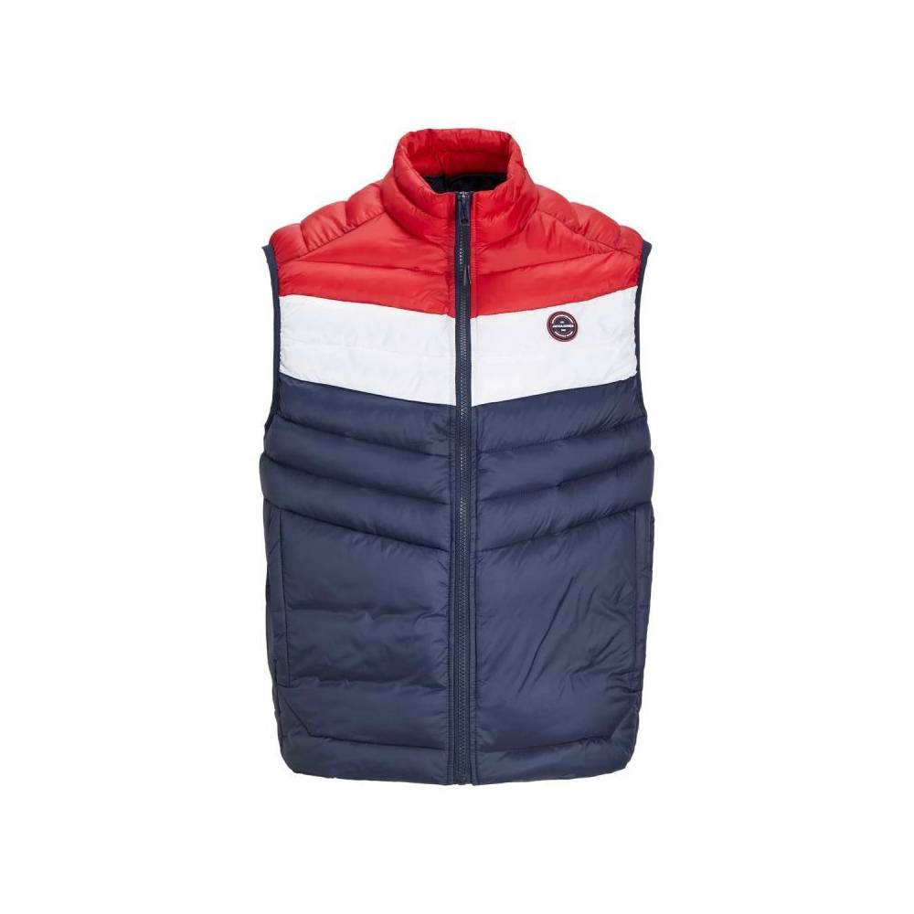 Jack&Jones Jjespring Kūno apykaklė su apykakle Noos M 12258457NavyBlazerWHITE/TRUEREDBLOC