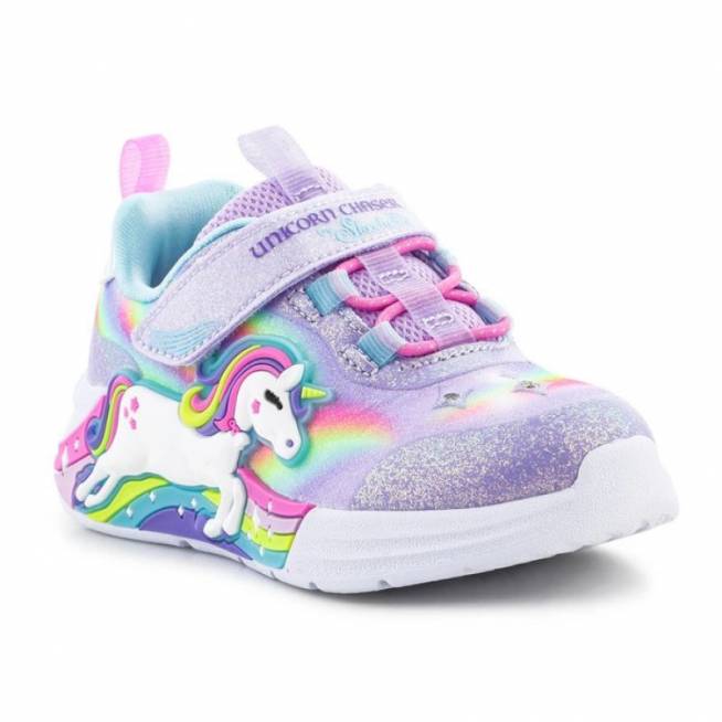 "Skechers S-Lights" mergaitiški batai Unicorn Chaser Jr 302298N-LVMT