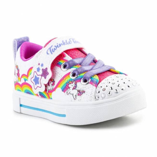 Skechers S-Lights Mergaitės Twinkle Sparks Jumpin Clouds Jr 314809N-WMLT batai