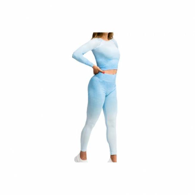 "GymHero" tamprės Ombre W LEG-BABYBLUE