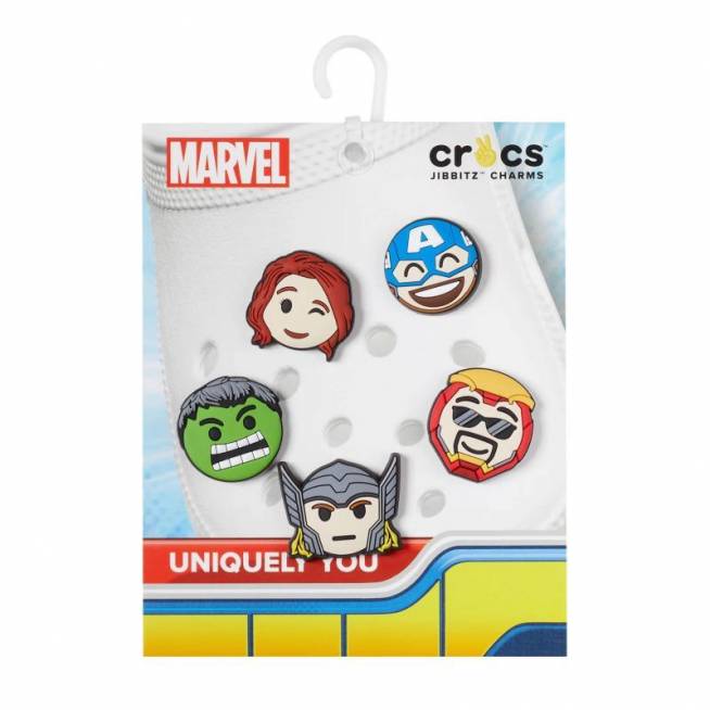 Crocs Jibbitz™ Marvel Avengers Emodžiai 5 pakuotės smeigtukai 10010006