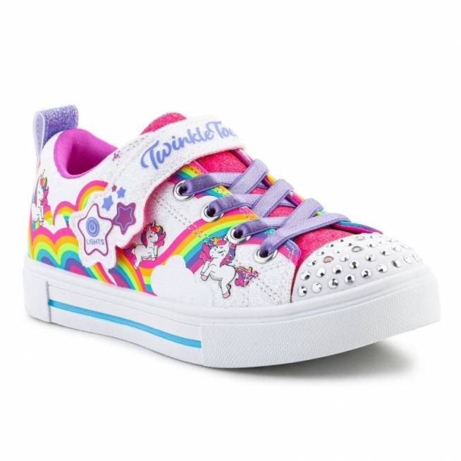 Skechers Twinkle Toes S Lights Twinkle Sparks Jumpin Clouds Jr 314809L-WMLT batai