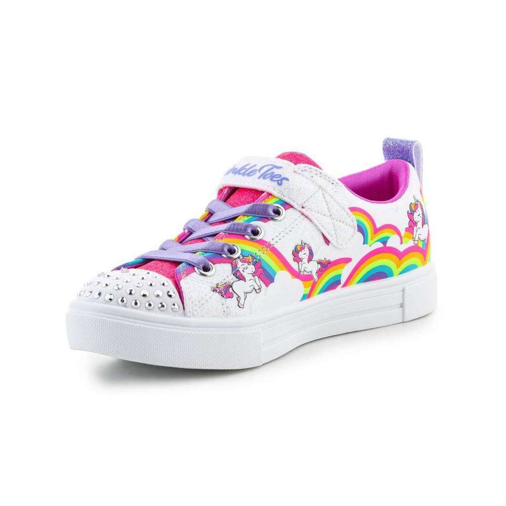 Skechers Twinkle Toes S Lights Twinkle Sparks Jumpin Clouds Jr 314809L-WMLT batai