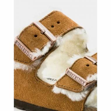 Birkenstock Arizona Shearling Mink W 1001135 šlepetės