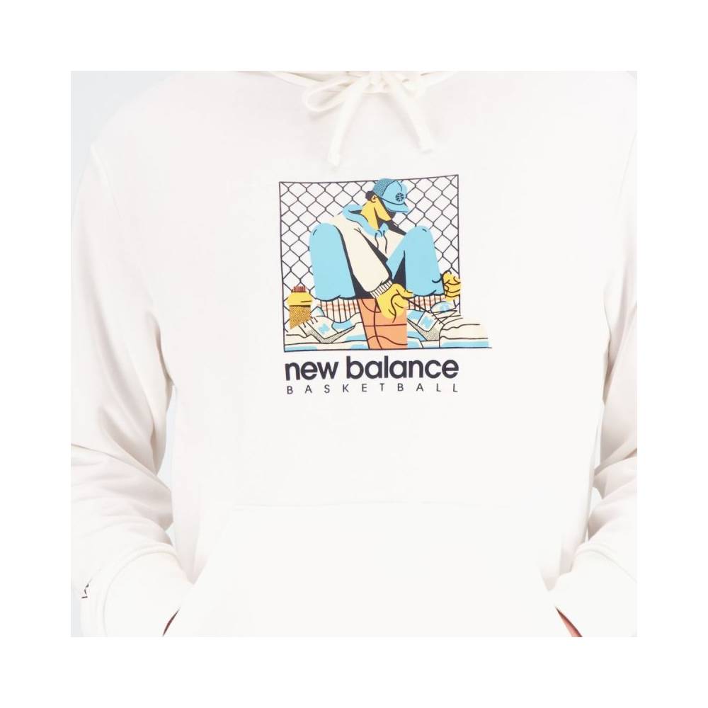 Megztinis New Balance Hoops French Terry Hoodie M NBMT31588SST