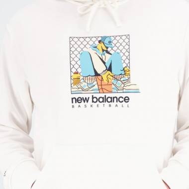 Megztinis New Balance Hoops French Terry Hoodie M NBMT31588SST