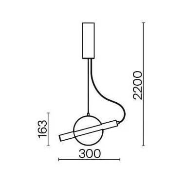 Šviestuvas kabinamas Maytoni Enigma MOD150PL-L5W3K, 5 W, LED, 3000 °K