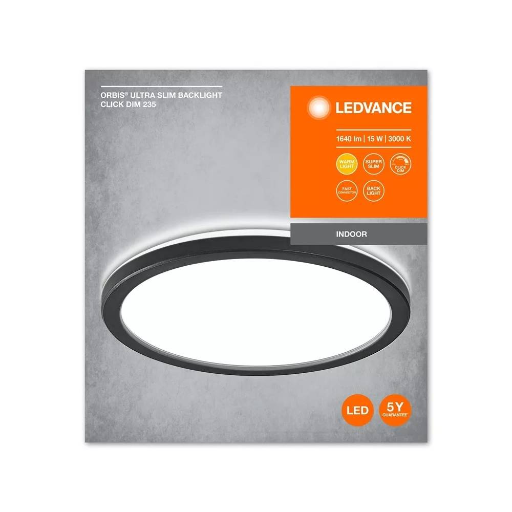 Šviestuvas plafonas Ledvance Orbis Ultra Slim Clickdim, 15 W, LED, 3000 °K