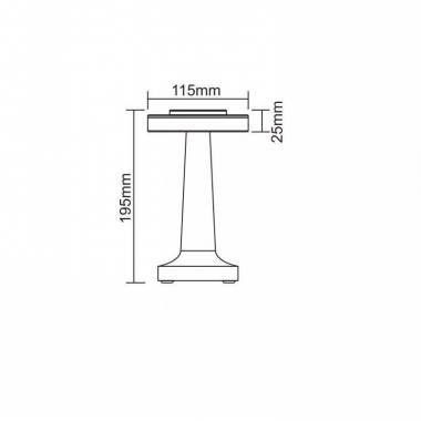 Stalinis šviestuvas Domoletti Rodeo ETLED-53C COPPER, LED, nešiojamas, 0.5W