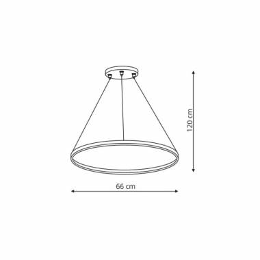 Šviestuvas lubų Light Prestige Ring, 35 W, LED, 3 - 6K