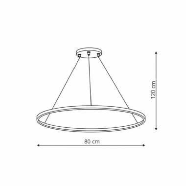 Šviestuvas lubų Light Prestige Ring, 48 W, LED, 3 - 6K