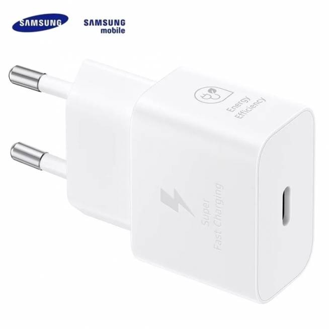 Telefono įkroviklis Samsung EP-T2510NWEGEU, 1 x USB Type C, balta, 25 W