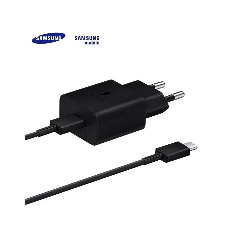 Telefono įkroviklis Samsung EP-TA1510, USB Type C, juoda, 15 W