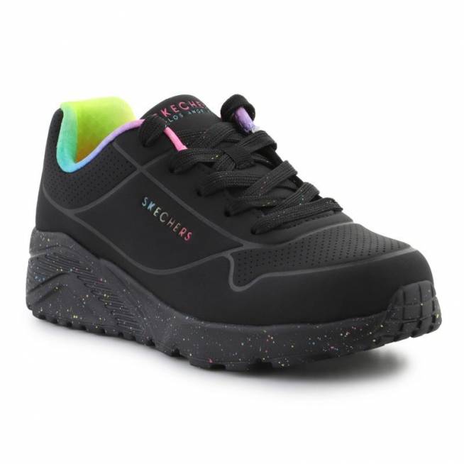 Skechers Uno Lite Rainbow Speckle Jr 310456L-BKMT batai