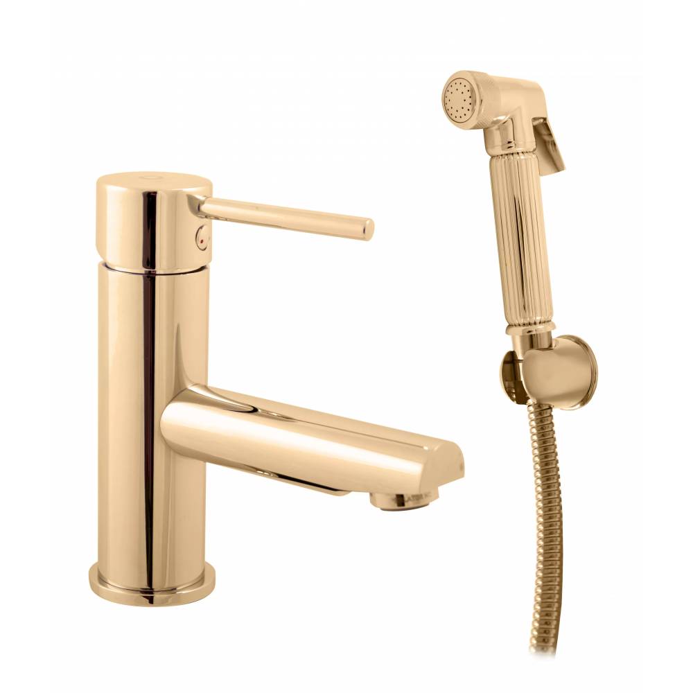 Bidet / praustuvo sverto maišytuvas su dušu SEINA GOLD - Barva ZLATÁ - lesklá,Rozměr 3/8''