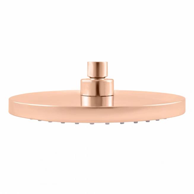 Dušo galvutė apvali ø 20 cm ROSE GOLD POLISHED - Spalva GOLD ROSE - blizgi , Paviršiaus apdaila PVD