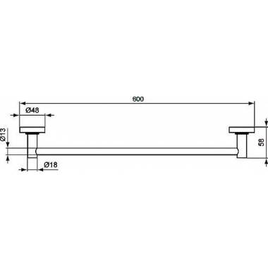 "Ideal Standard" rankšluosčių laikiklis IOM