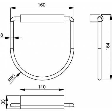 "Ideal Standard" rankšluosčių laikiklis "Connect