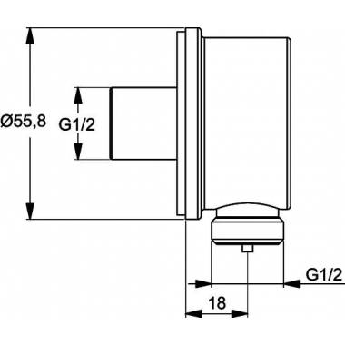 "Ideal Standard" dušo lizdas IdealRain B9448AA