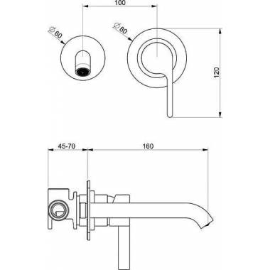 "Webert" praustuvo maišytuvas DoReMi DR830606015