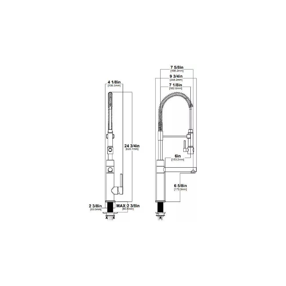 "Kraus" virtuvės maišytuvas "Artec Pro" KPF-1603CH