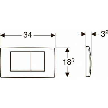 "Geberit Twinline 30" 115.899.KJ.1