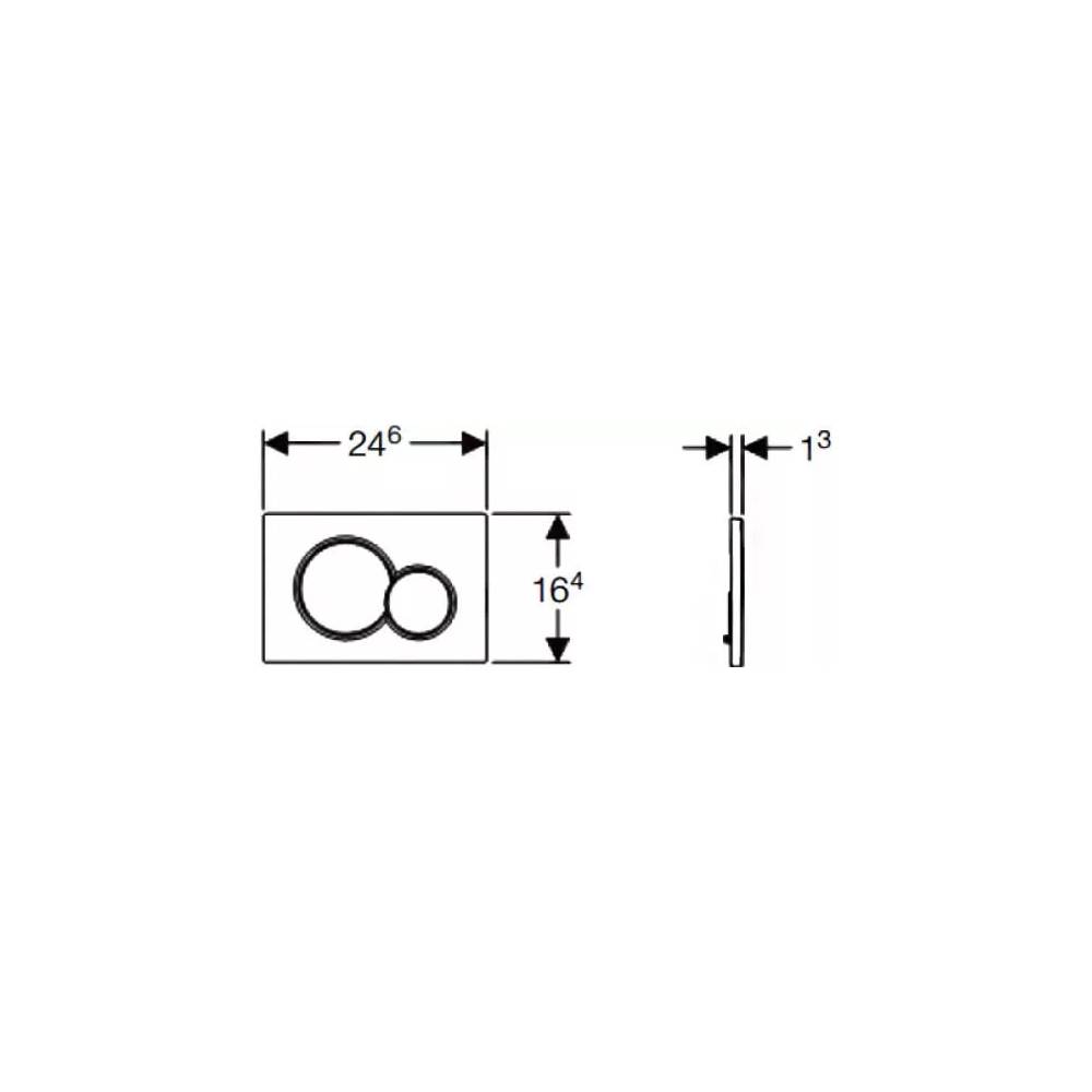 "Geberit" klozeto nuleidimo rankenėlė Sigma 01 115.770.DT.5