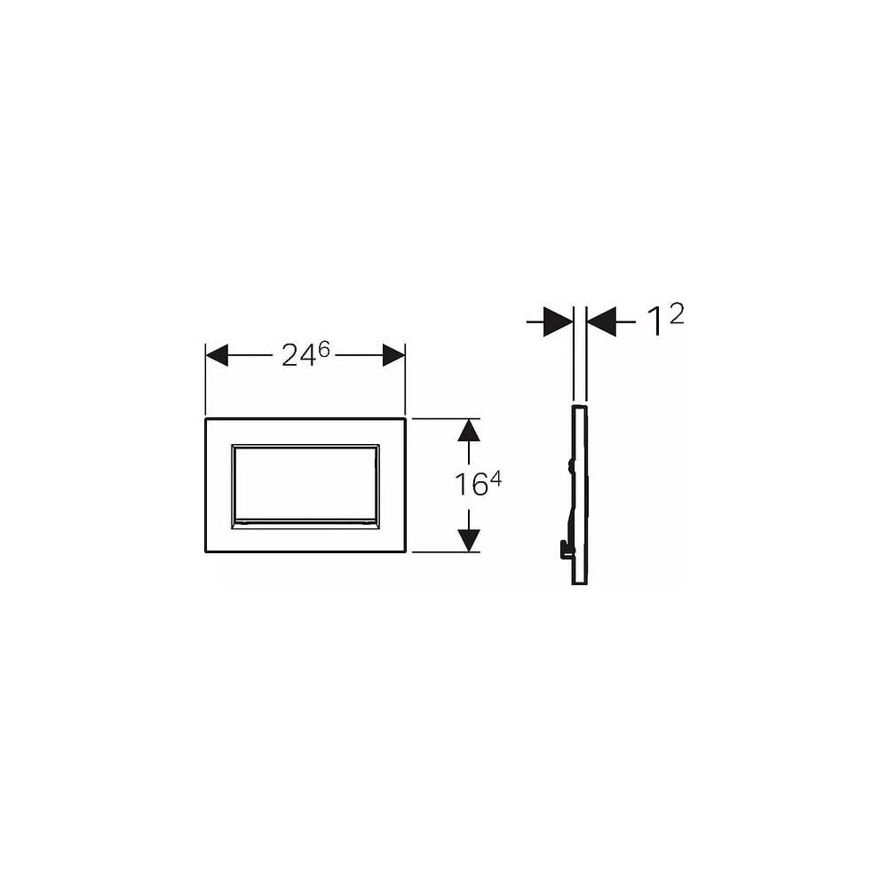 "Geberit" klozeto nuleidimo rankenėlė Sigma 30 115.893.KJ.1