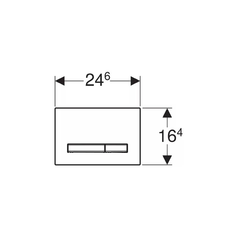 "Geberit" klozeto nuleidimo rankenėlė Sigma 50 115.788.SD.2