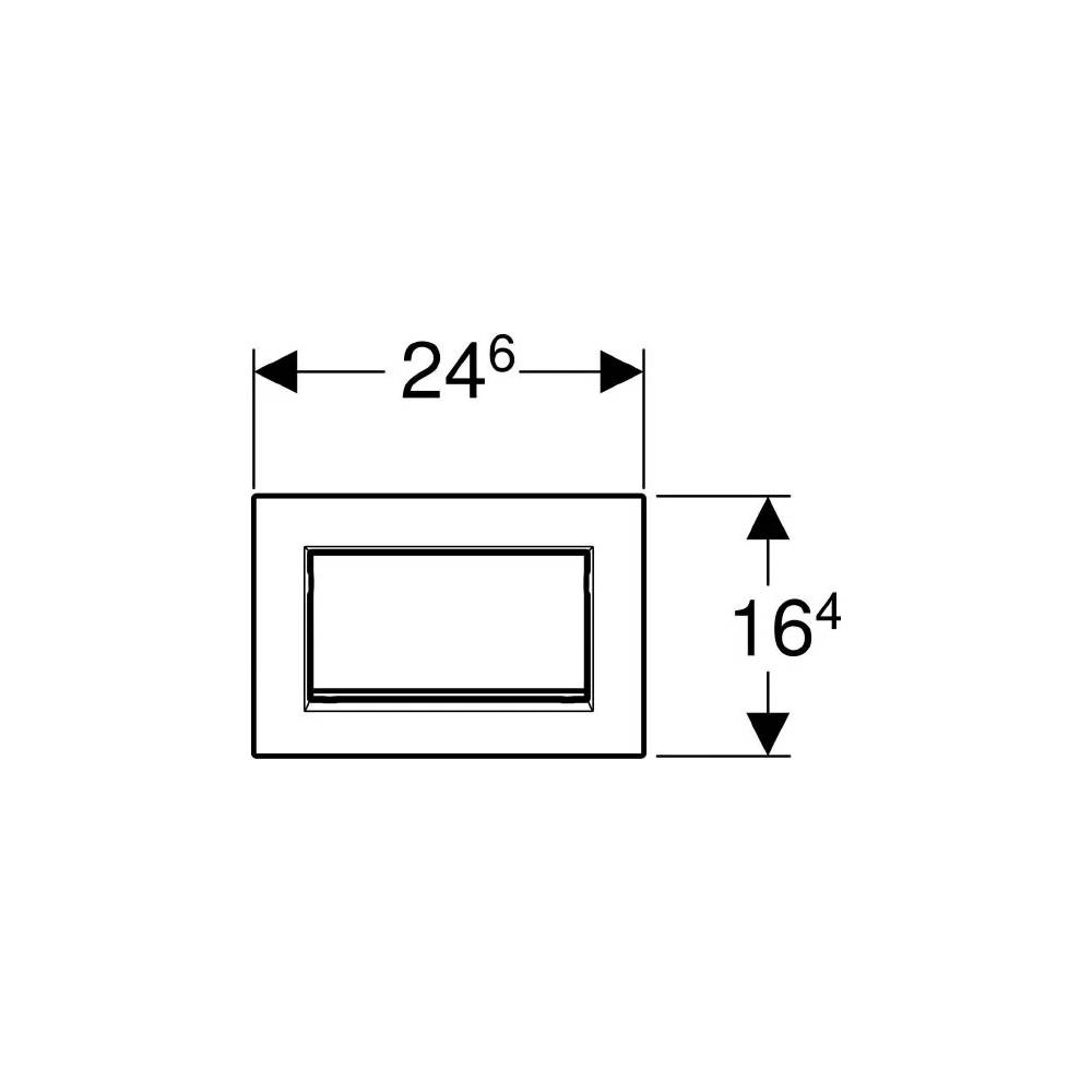 "Geberit" klozeto nuleidimo rankenėlė Sigma 30 115.893.JT.1