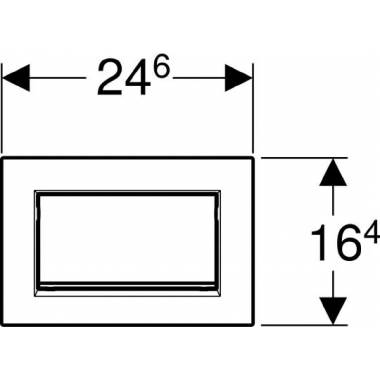 "Geberit" klozeto nuleidimo rankenėlė Sigma 30 115.893.JT.1