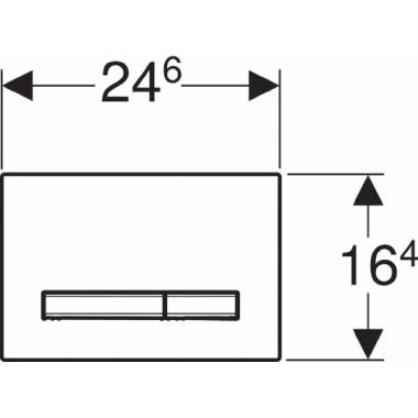 "Geberit" klozeto nuleidimo rankenėlė Sigma 50 115.788.11.2