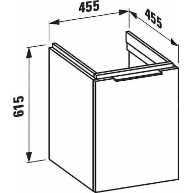 Laufen grindų spintelė Kartell 4.0750.1.033.631.1