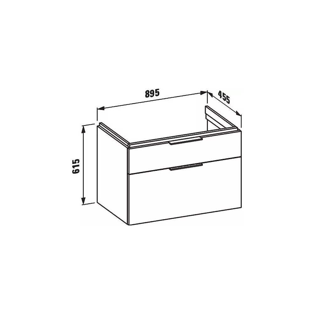 Laufen grindų spintelė Kartell 4.0760.2.033.631.1