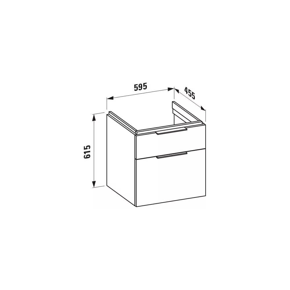 Laufen grindų spintelė Kartell 4.0755.2.033.631.1