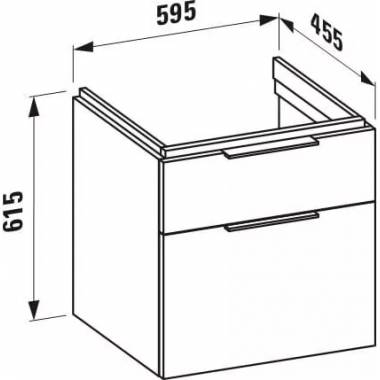 Laufen grindų spintelė Kartell 4.0755.2.033.631.1