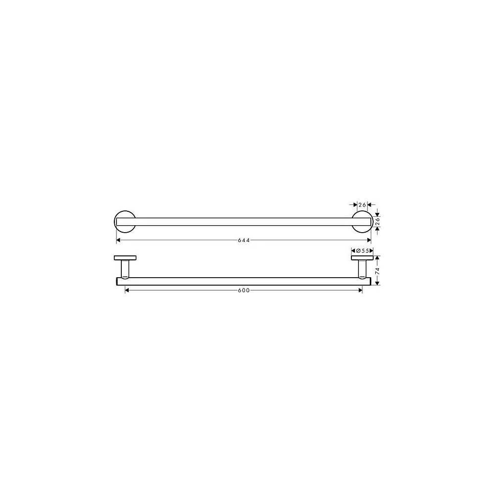 "Hansgrohe" rankšluosčių laikiklis "Logis Universal" 41716000