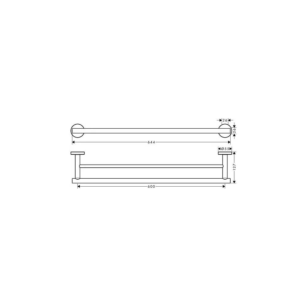 "Hansgrohe" rankšluosčių laikiklis "Logis Universal" 41712000