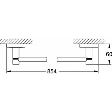 "Grohe" rankšluosčių laikiklis "Essentials" 40386000