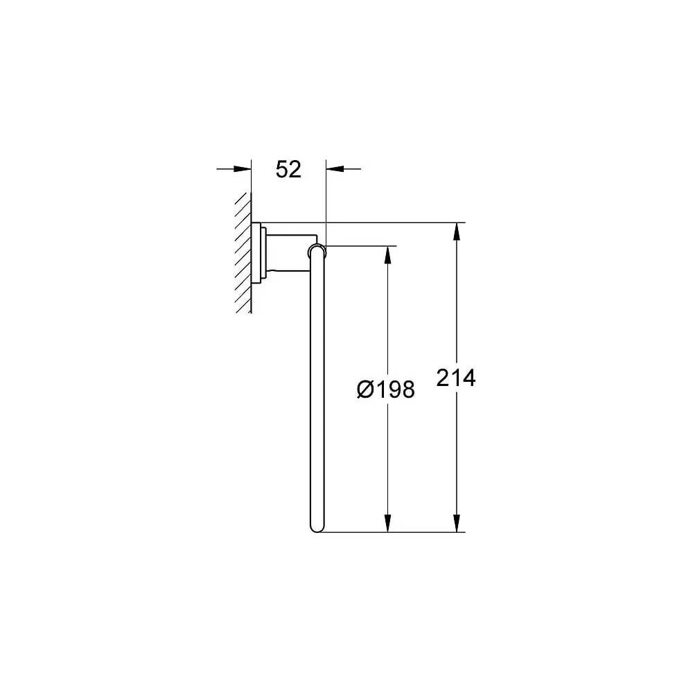 "Grohe" rankšluosčių laikiklis "Atrio" 40307000