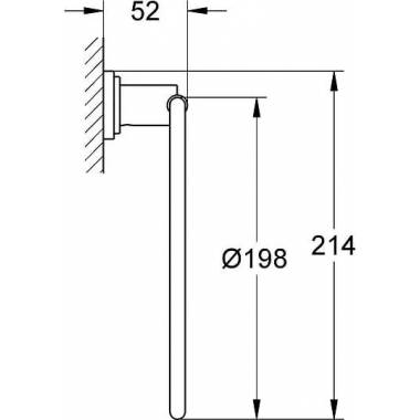 "Grohe" rankšluosčių laikiklis "Atrio" 40307000