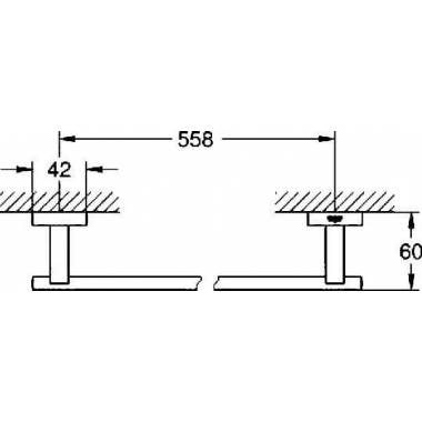 "Grohe Essentials Cube" rankšluosčių džiovintuvas 40509001