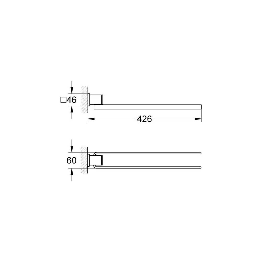 "Grohe" rankšluosčių laikiklis "Allure" 40342000