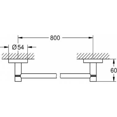 "Grohe" rankšluosčių laikiklis "Essentials" 40386001