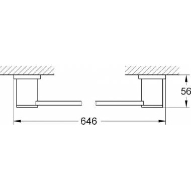 "Grohe" rankšluosčių laikiklis "Allure" 40341000