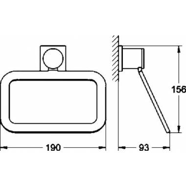 "Grohe" rankšluosčių laikiklis "Allure" 40339000