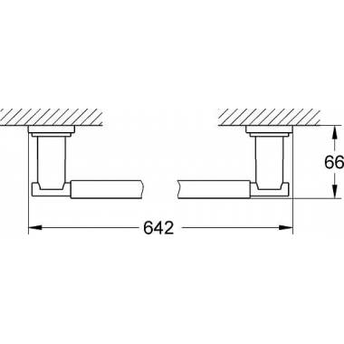 "Grohe" rankšluosčių laikiklis "Atrio" 40309000