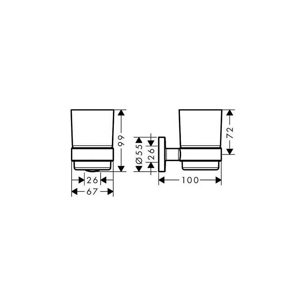 Hansgrohe glāze Logis Universal 41718000