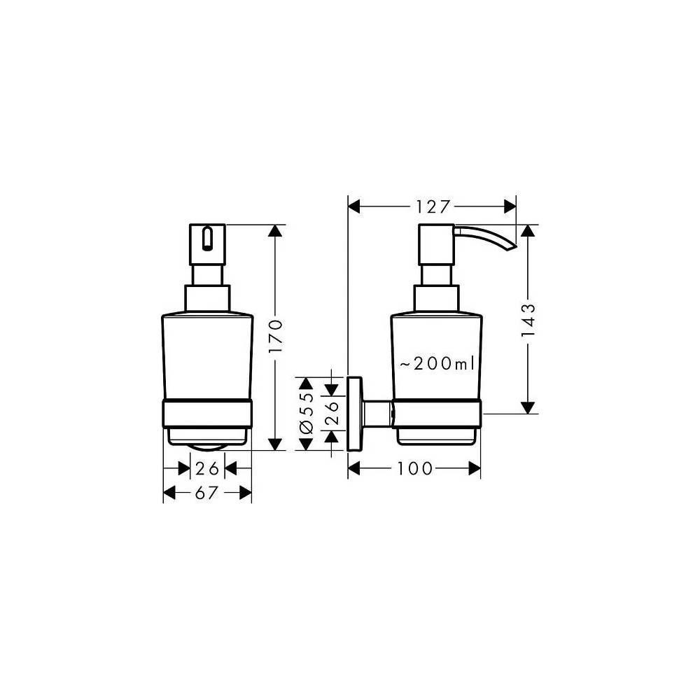 Hansgrohe dozatoriai Logis Universal 41714000