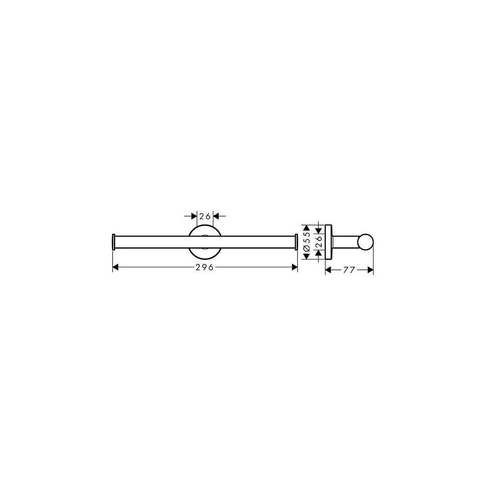 "Hansgrohe" tualetinio popieriaus laikiklis "Logis Universal" 41717000